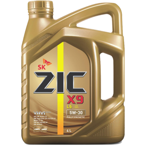 محصول روغن موتور زیک مدل SK ZIC X9 LS 5W-30 تمام سنتتیک اصلی چهار لیتری 