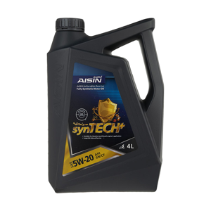 محصول روغن موتور 5W-20 آیسین مدل AISIN 5W-20 synTECH اصلی ساخت کره جنوبی چهار لیتر