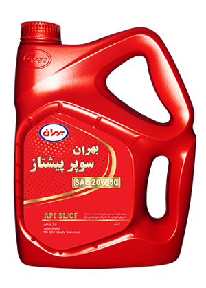 محصول روغن موتور بهران سوپر پیشتاز مدل 20W-50 SL چهار لیتری 