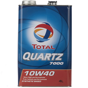 محصول روغن موتور توتال 10W-40 مدل TOTAL QUARTZ 7000 اصلی چهار لیتری