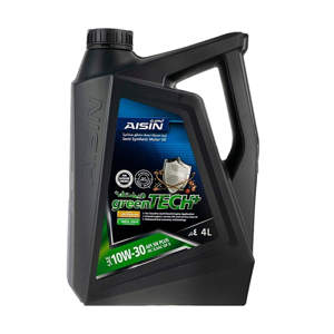 محصول روغن موتور 10W-30 آیسین مدل AISIN 10W-30 greenTECH اصلی ساخت کره جنوبی چهار لیتر