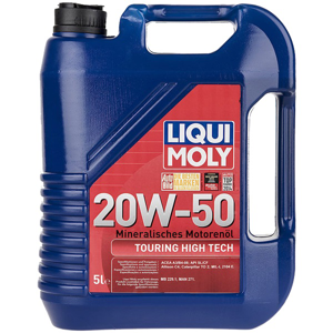 محصول روغن موتور لیکو مولی 20W-50 SM مدل Liqui Moly TOURING HIGH TECH پنج لیتری