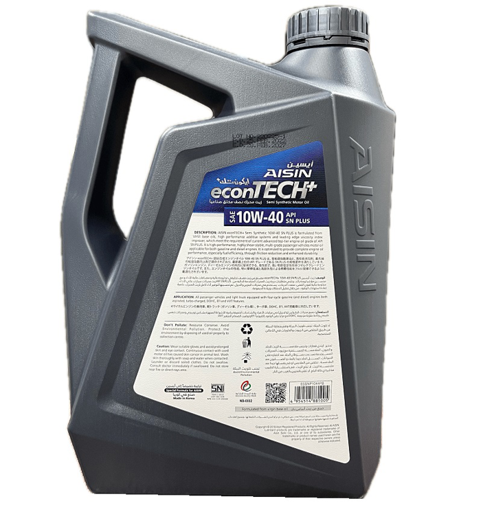 عکس محصول AISIN ENGINE OIL 10W-40 econTECH SN PLUS 4lit