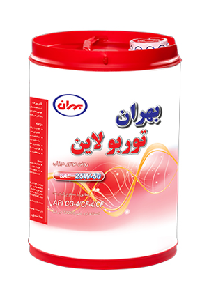 محصول روغن موتور بهران توربو لاین 25W-50 CG-4 بیست لیتری