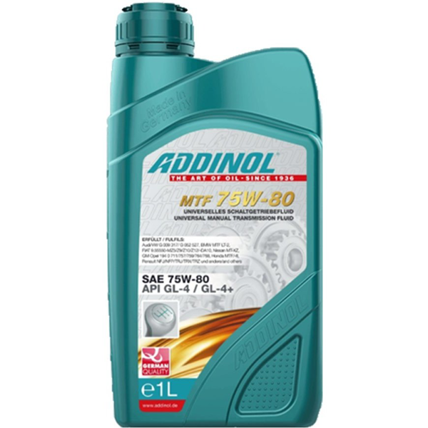 ADDINOL TRANSMISSION OIL MTF 75W-80 GL-4/GL-4+ 1lit