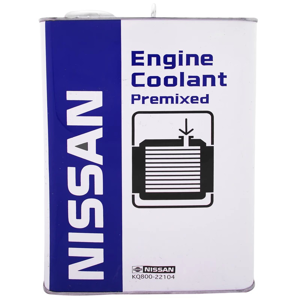 محصول ضدیخ (کولانت) نیسان مدل NISSAN Engine Coolant Premixed ساخت ژاپن آبی رنگ چهار لیتر