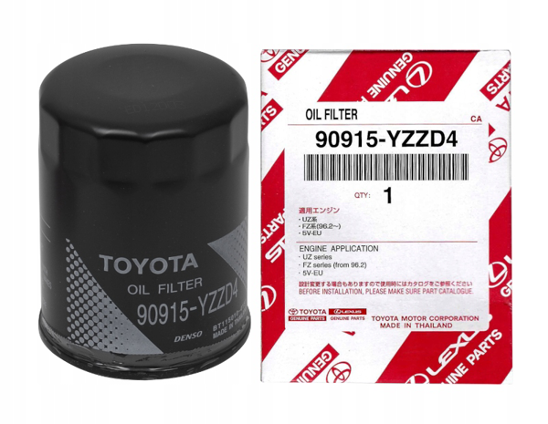  Toyota Geniune Oil Filter 90915-YZZD4