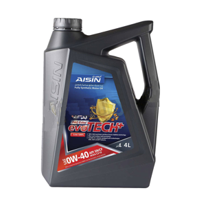 محصول روغن موتور 0W-40 آیسین مدل AISIN 0W-40 evoTECH اصلی ساخت کره جنوبی چهار لیتر