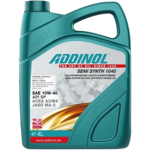 مشخصات روغن موتور 10W-40 آدینول مدل ADDINOL SEMI SYNTH 1040 اصلی ساخت آلمان چهار لیتر محصول روغن موتور 10W-40 آدینول مدل ADDINOL SEMI SYNTH 1040 اصلی ساخت آلمان چهار لیتر