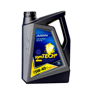 محصول روغن موتور 5W-40 آیسین مدل AISIN 5W-40 synTECH اصلی ساخت کره جنوبی چهار لیتر